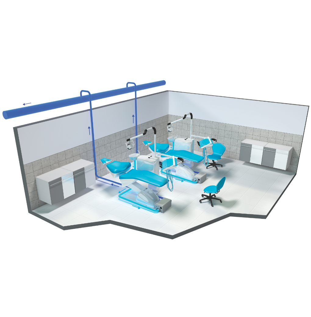 Instala un Sanishower en clínica dental